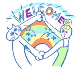 Thoughtful roommate. sticker #3567029