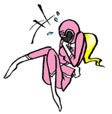 Peach ranger's Pink life sticker #3567317