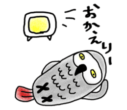 Mel African Grey Parrot sticker #3567333