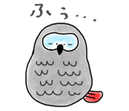 Mel African Grey Parrot sticker #3567340