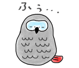 Mel African Grey Parrot sticker #3567340