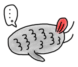 Mel African Grey Parrot sticker #3567341