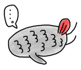 Mel African Grey Parrot sticker #3567341