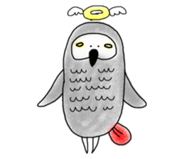 Mel African Grey Parrot sticker #3567355