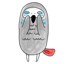 Mel African Grey Parrot sticker #3567357