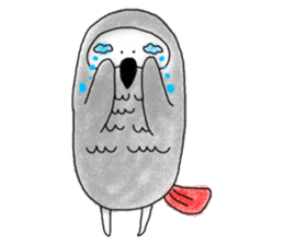 Mel African Grey Parrot sticker #3567357