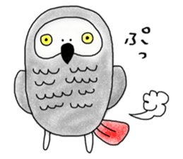 Mel African Grey Parrot sticker #3567363