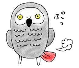 Mel African Grey Parrot sticker #3567363