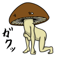 Mr. shiitake mushroom sticker #3568059