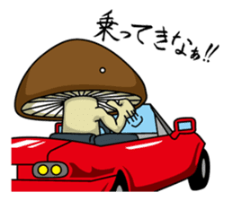 Mr. shiitake mushroom sticker #3568085