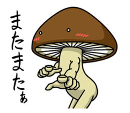 Mr. shiitake mushroom sticker #3568086