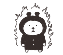 Bear from outer space 2 sticker #3568455