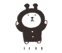 Bear from outer space 2 sticker #3568456