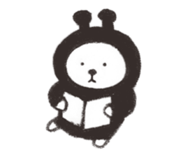 Bear from outer space 2 sticker #3568463