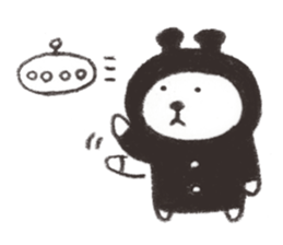 Bear from outer space 2 sticker #3568466