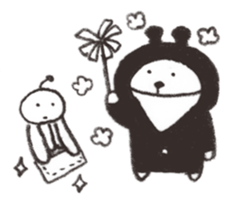 Bear from outer space 2 sticker #3568469