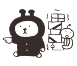 Bear from outer space 2 sticker #3568471