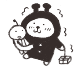 Bear from outer space 2 sticker #3568472