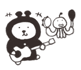 Bear from outer space 2 sticker #3568477