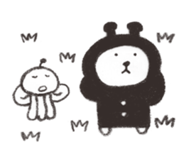 Bear from outer space 2 sticker #3568478