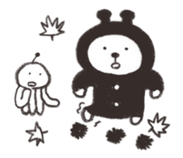 Bear from outer space 2 sticker #3568480