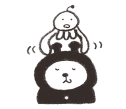 Bear from outer space 2 sticker #3568486