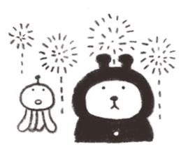 Bear from outer space 2 sticker #3568487