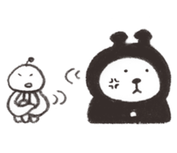 Bear from outer space 2 sticker #3568488