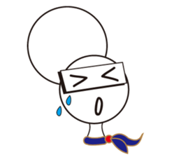 Ninja emoticon sticker #3569207