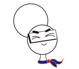 Ninja emoticon sticker #3569208