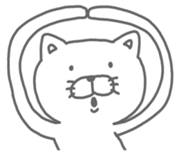 Arrow love cat sticker #3569770