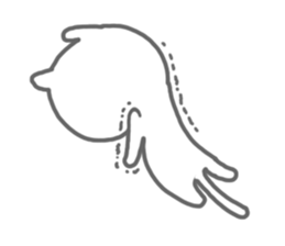 Arrow love cat sticker #3569775