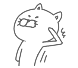 Arrow love cat sticker #3569777