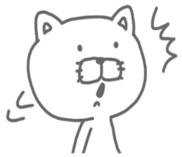 Arrow love cat sticker #3569778