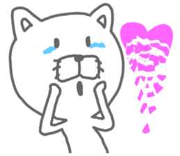 Arrow love cat sticker #3569781