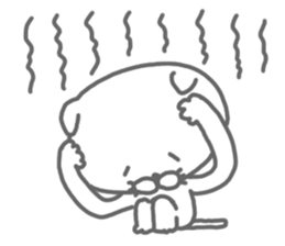 Arrow love cat sticker #3569789