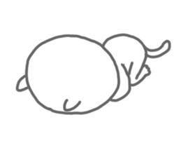 Arrow love cat sticker #3569790