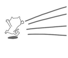 Arrow love cat sticker #3569796