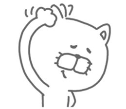 Arrow love cat sticker #3569797