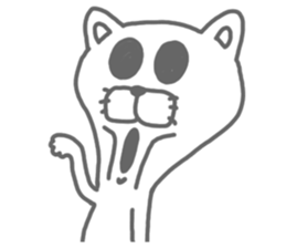 Arrow love cat sticker #3569799