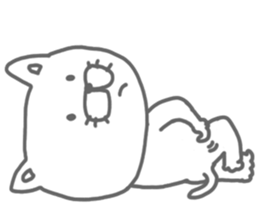 Arrow love cat sticker #3569802