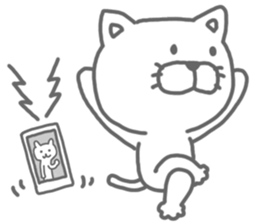 Arrow love cat sticker #3569803