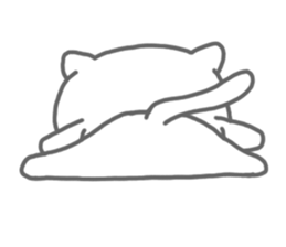 Arrow love cat sticker #3569809