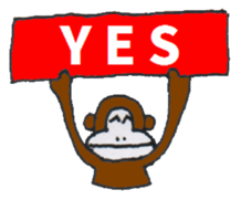 MONKEY & GORILLA sticker #3570306