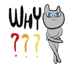 Im Cat human sticker #3571669