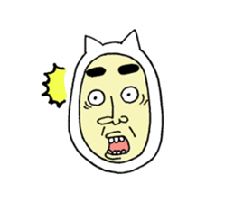 Supar Cat man sticker #3573141