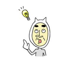 Supar Cat man sticker #3573160