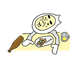 Supar Cat man sticker #3573166