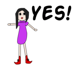 English with Lina: (4) Yes Yes Yes! sticker #3574370