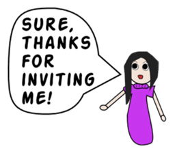 English with Lina: (4) Yes Yes Yes! sticker #3574405